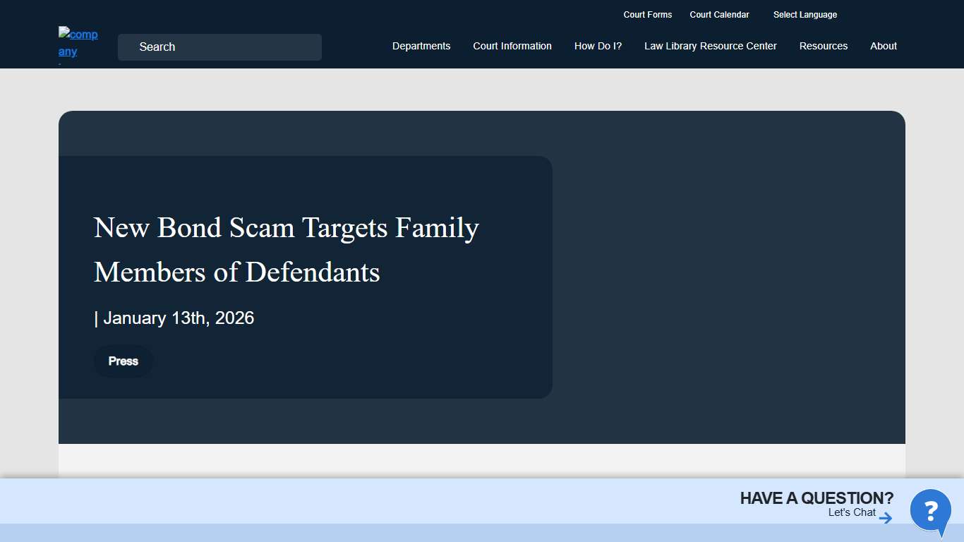 New Bond Scam Targets Family Members of Defendants
